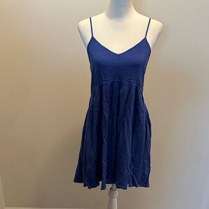 Express Blue Spaghetti Strap Dress